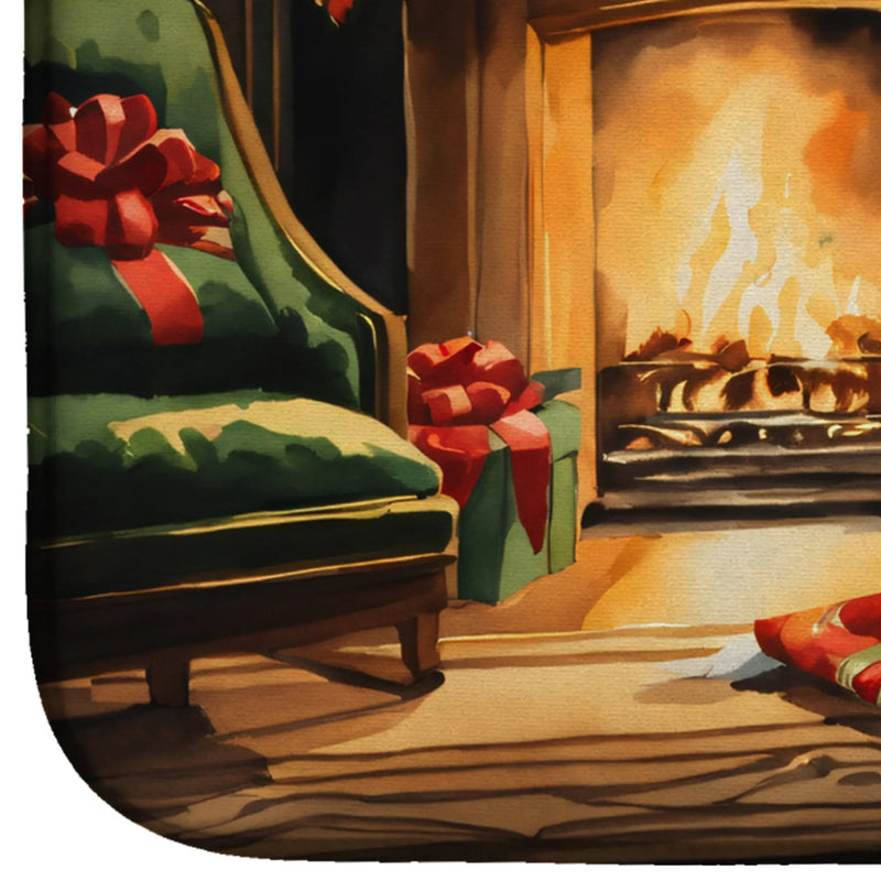 Dalmatian Cozy Christmas Dish Drying Mat Caroline's Treasures