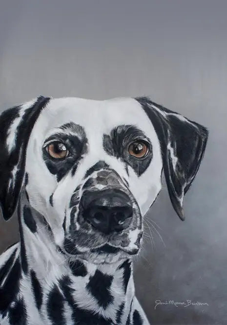 Dalmatian - Joni Monroe Beinborn Portrait House and Garden Flag Best of Breed