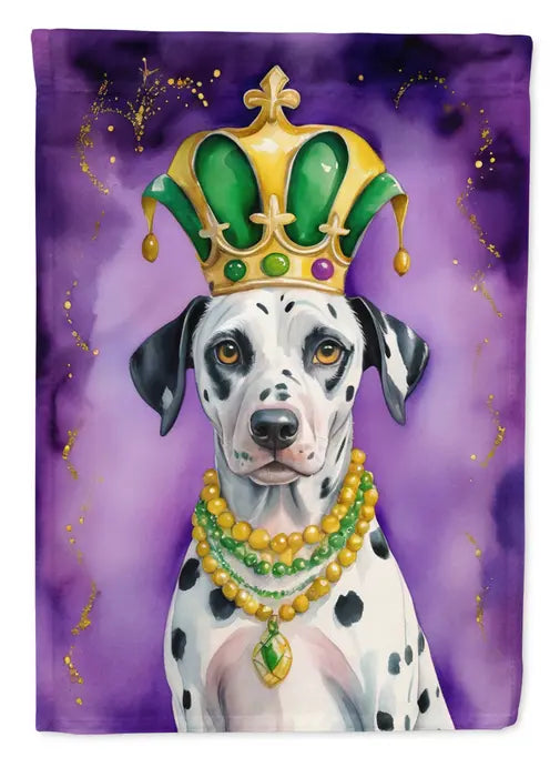 Dalmatian King of Mardi Gras Garden Flag Caroline's Treasures