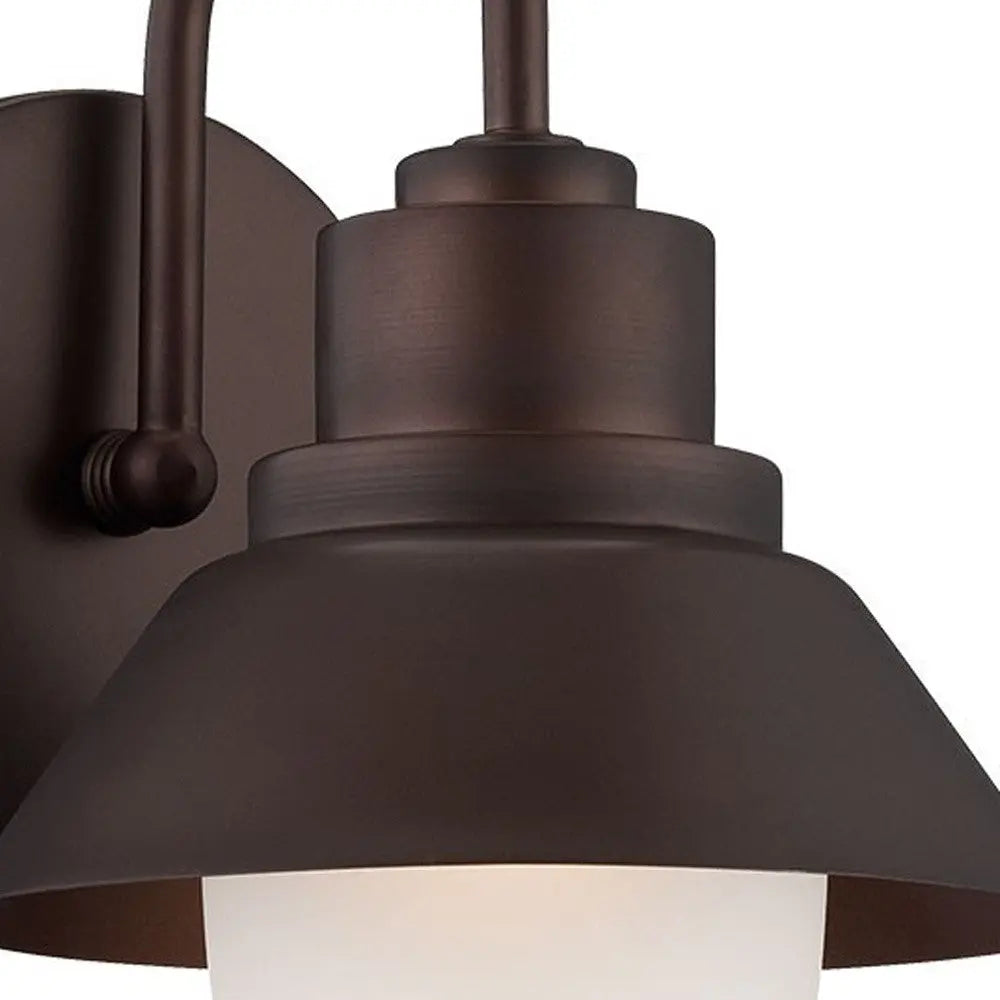 Dark Brown And White Frosted Dimmable Outdoor Hanging Light With Dark Brown And White Shades Homeroots Outdoor
