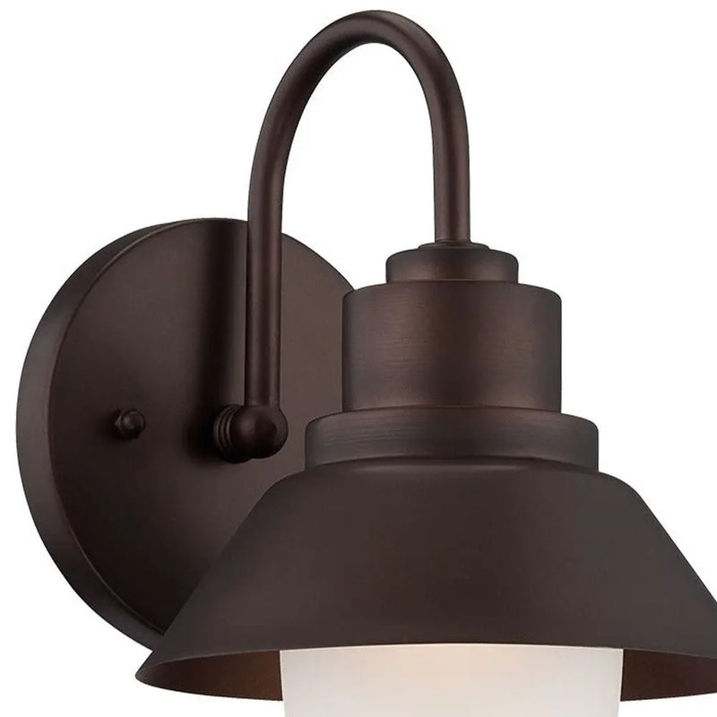 Dark Brown And White Frosted Dimmable Outdoor Hanging Light With Dark Brown And White Shades Homeroots Outdoor
