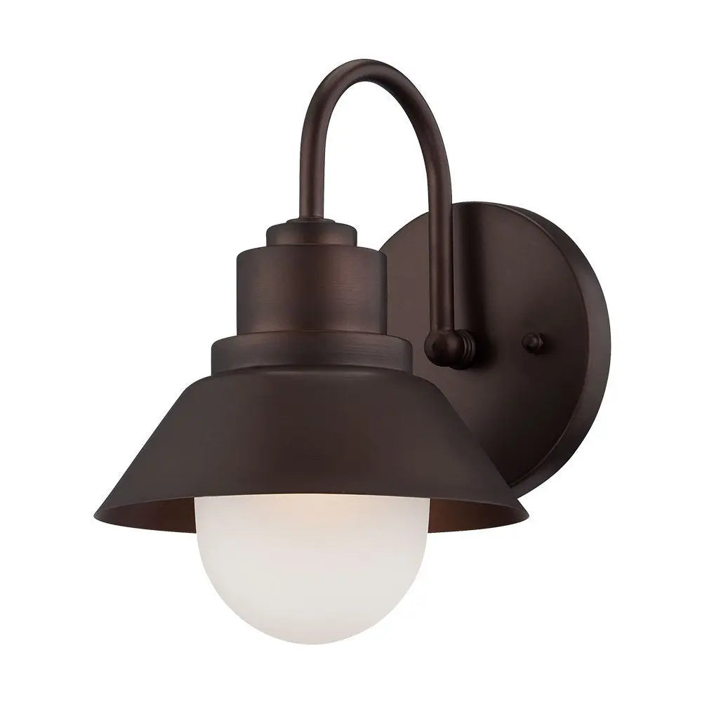 Dark Brown And White Frosted Dimmable Outdoor Hanging Light With Dark Brown And White Shades Homeroots Outdoor
