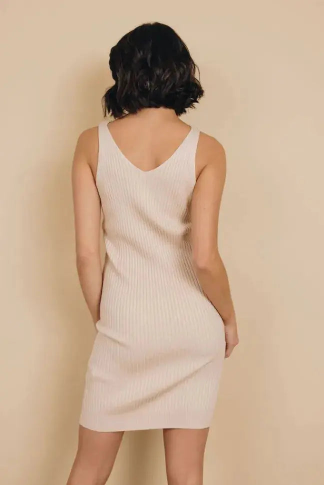 Daybreak Ribbed Mini Dress Stay Warm in Style