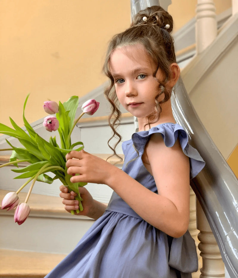 Deep V back Vienna Flower Girl Dress Sell It LLC