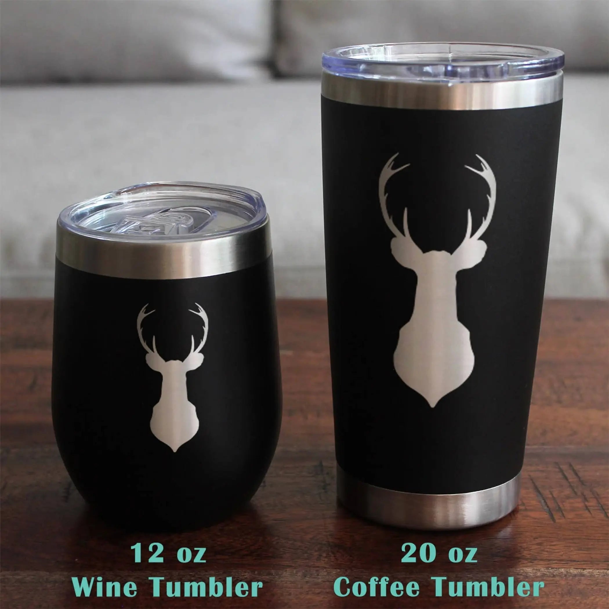 Deer Head Pint Glass for Beer - Hunting Gifts and Decor Bevvee