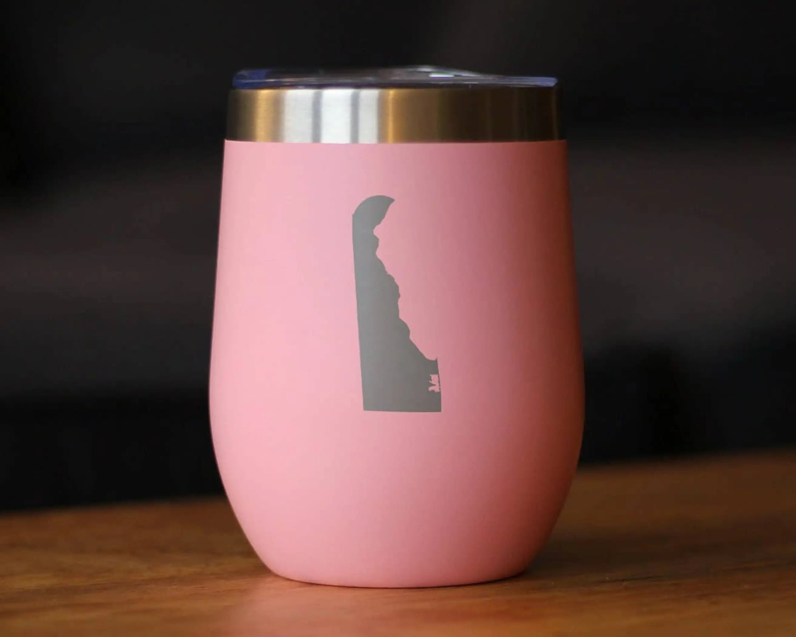 Delaware Outline Insulated Wine Tumbler - Delawareans Gifts Bevvee