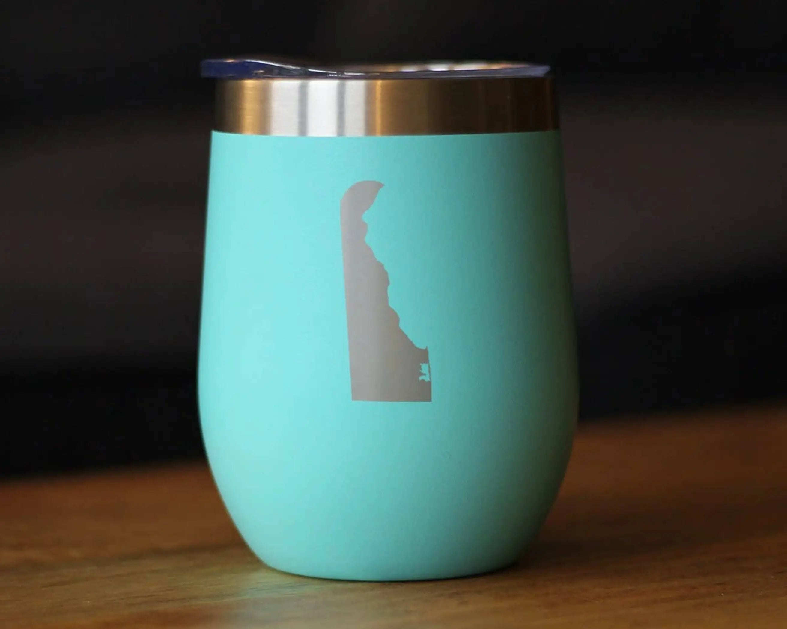 Delaware Outline Insulated Wine Tumbler - Delawareans Gifts Bevvee