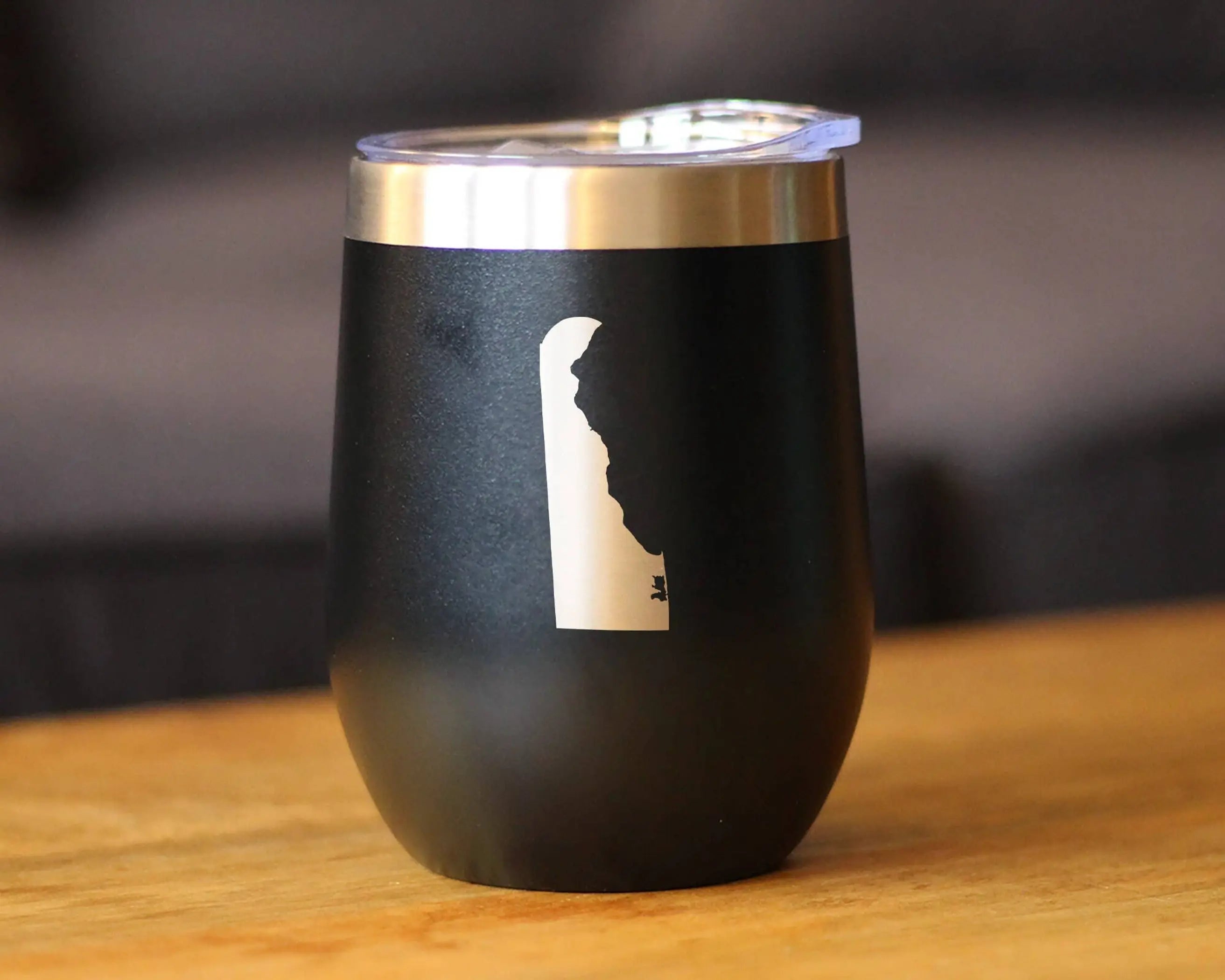 Delaware Outline Insulated Wine Tumbler - Delawareans Gifts Bevvee