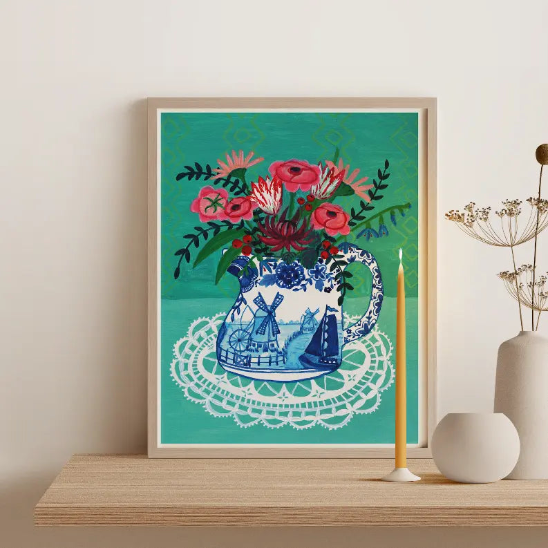 Delft Blue Milk Jug The Crafted Prints