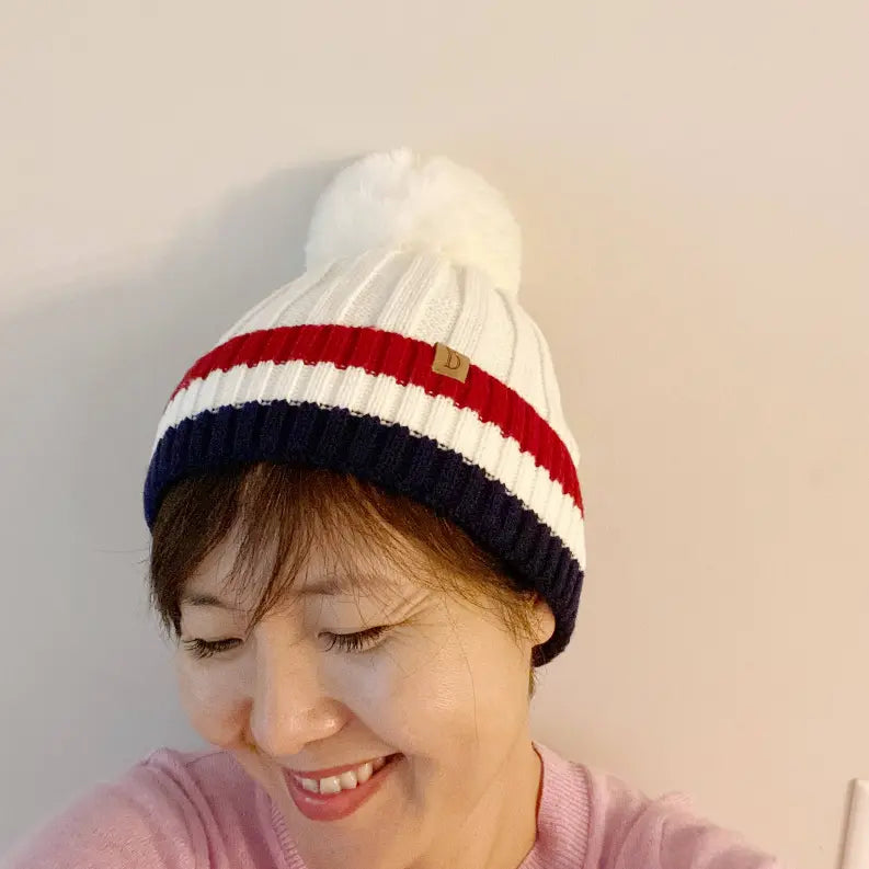 Deluna Stripe Beanie Ellison+Young