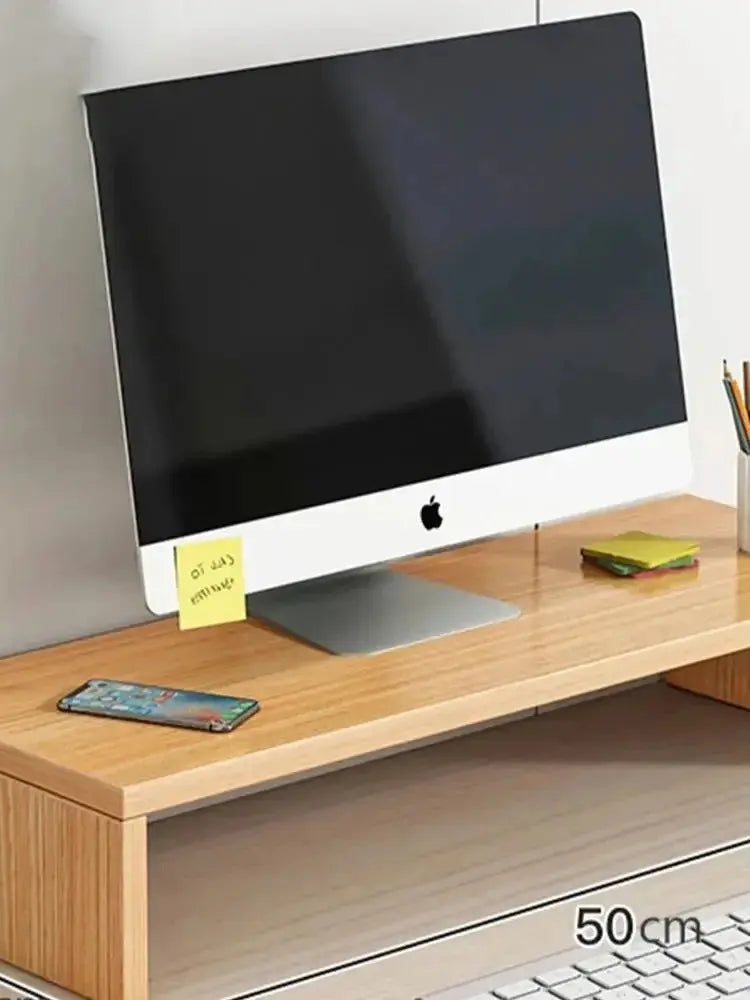 Desktop Computer Taller Stand Office Desktop Shelf Monitor Screen Storage Base Notes GreatEagleInc