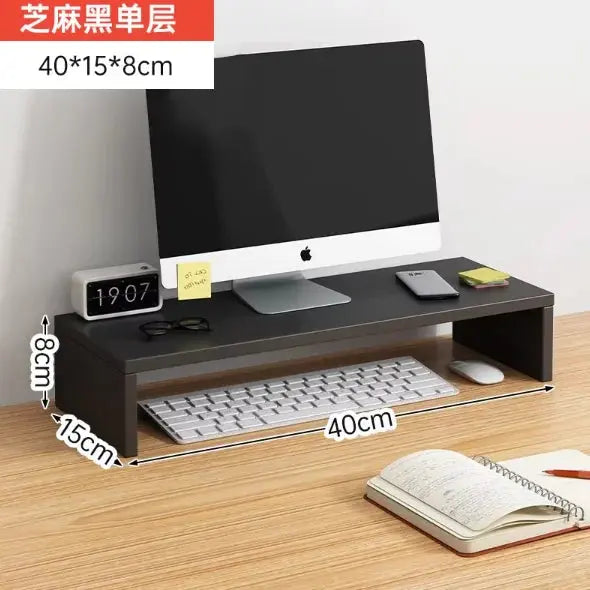 Desktop Computer Taller Stand Office Desktop Shelf Monitor Screen Storage Base Notes GreatEagleInc