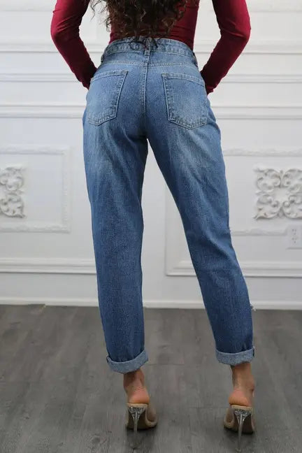 Destroyed and Ripped Maxed Out Boyfriend Jeans SurelyMine