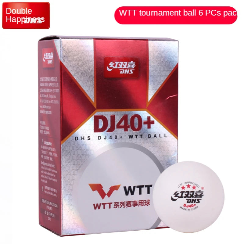 Dhs Table Tennis Ball Ping Pong Balls ABS Balls Plastic STAR Ping Pong Ball ITTF Approved Tennis De Table