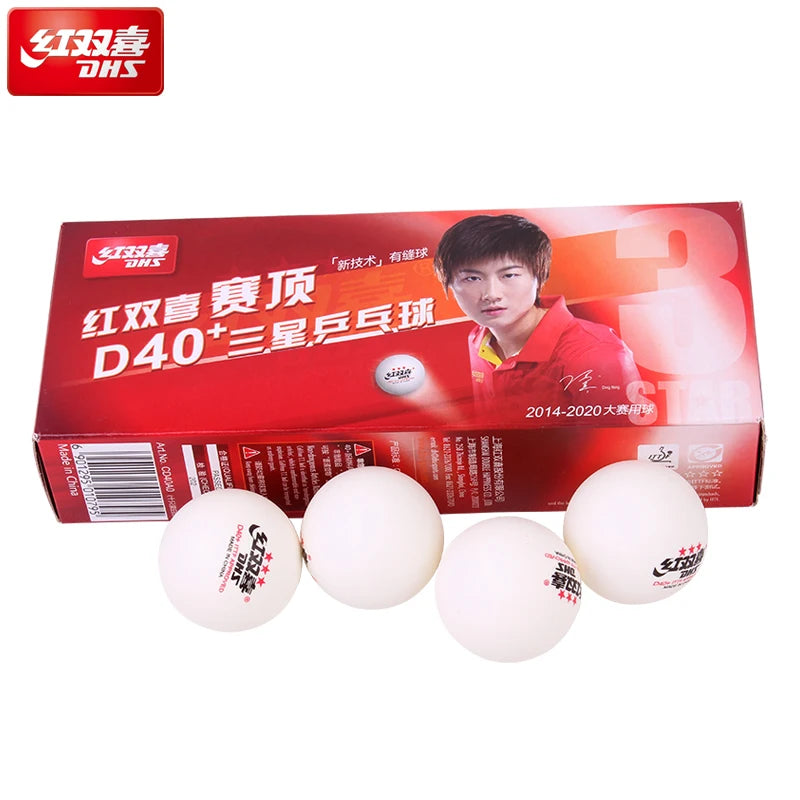 Dhs Table Tennis Ball Ping Pong Balls ABS Balls Plastic STAR Ping Pong Ball ITTF Approved Tennis De Table