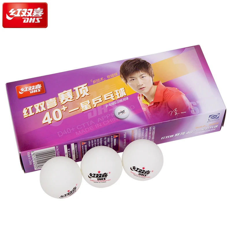 Dhs Table Tennis Ball Ping Pong Balls ABS Balls Plastic STAR Ping Pong Ball ITTF Approved Tennis De Table