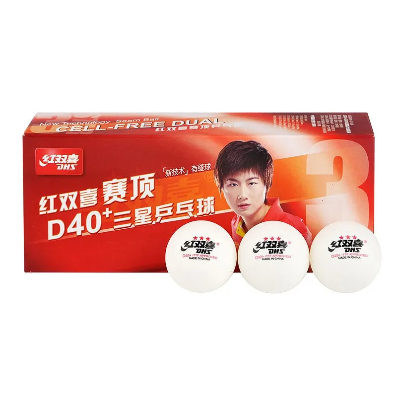 Dhs Table Tennis Ball Ping Pong Balls ABS Balls Plastic STAR Ping Pong Ball ITTF Approved Tennis De Table