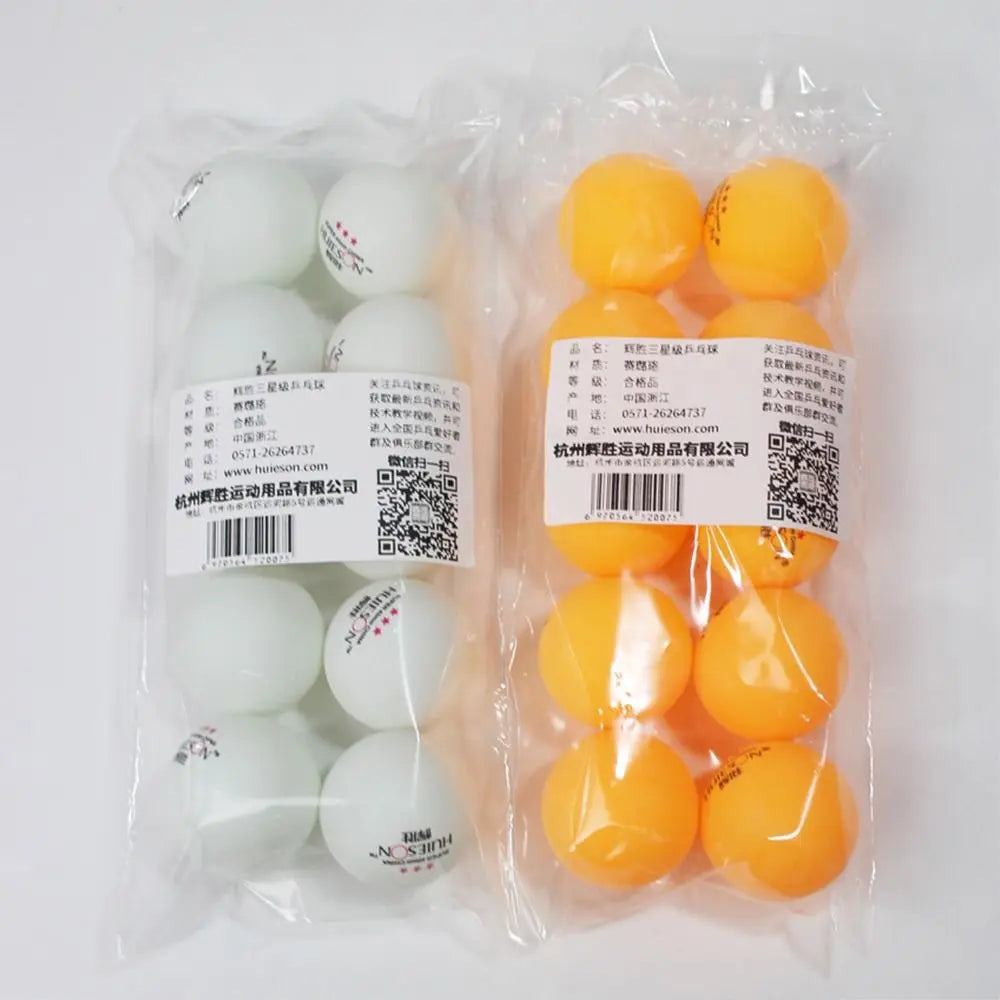 Dia.40mm Cold-resistant White Yellow Professional Standard Large Elasticity Table Tennis Balls 3 Stars Ping Pong Ball