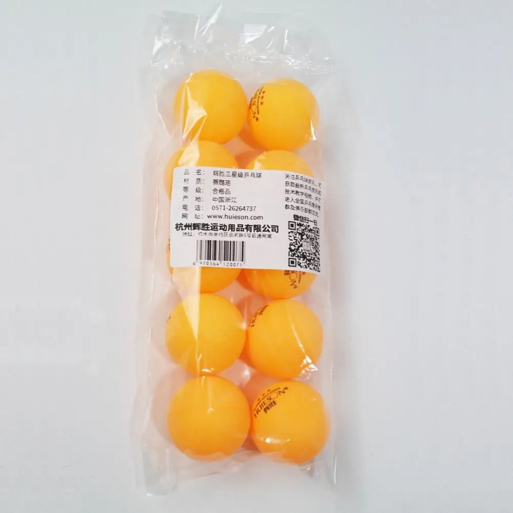 Dia.40mm Cold-resistant White Yellow Professional Standard Large Elasticity Table Tennis Balls 3 Stars Ping Pong Ball