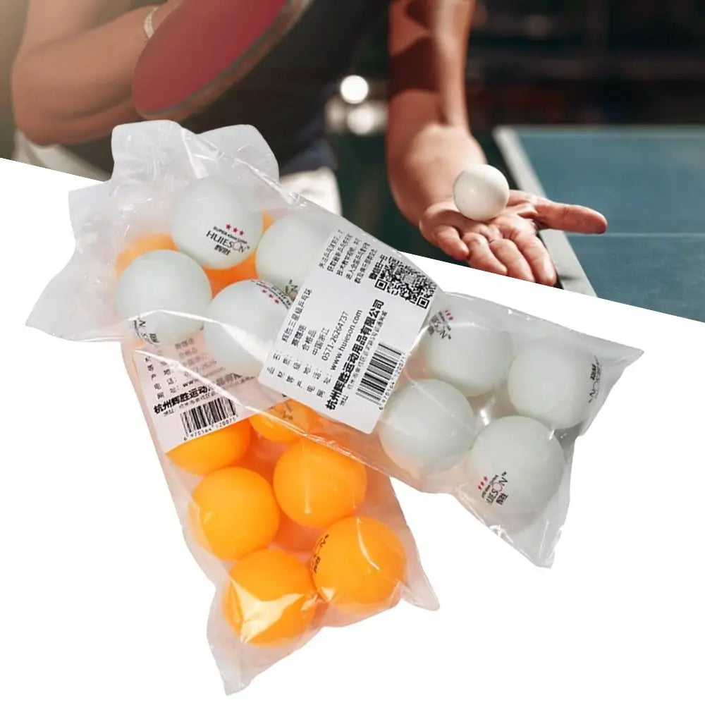 Dia.40mm Cold-resistant White Yellow Professional Standard Large Elasticity Table Tennis Balls 3 Stars Ping Pong Ball