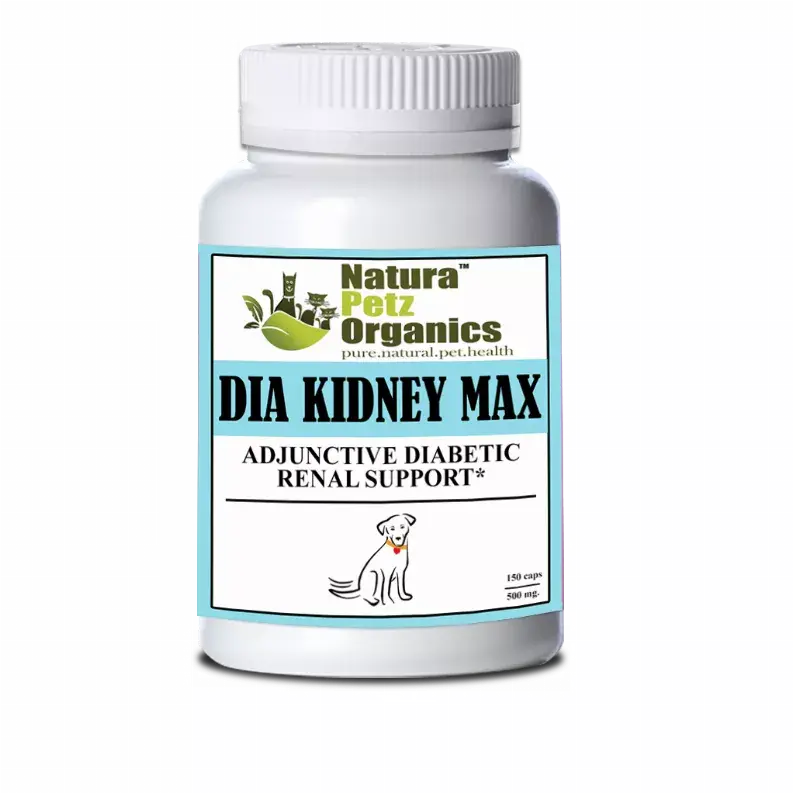 Dia Kidney Max Capsules* Adjunctive Diabetic Renal Support* Dogs And Cats Organic Pet Systems