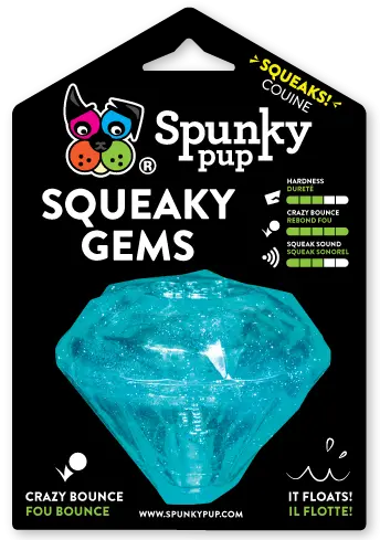 Diamond Squeaker Spunky Pup Dog Toys