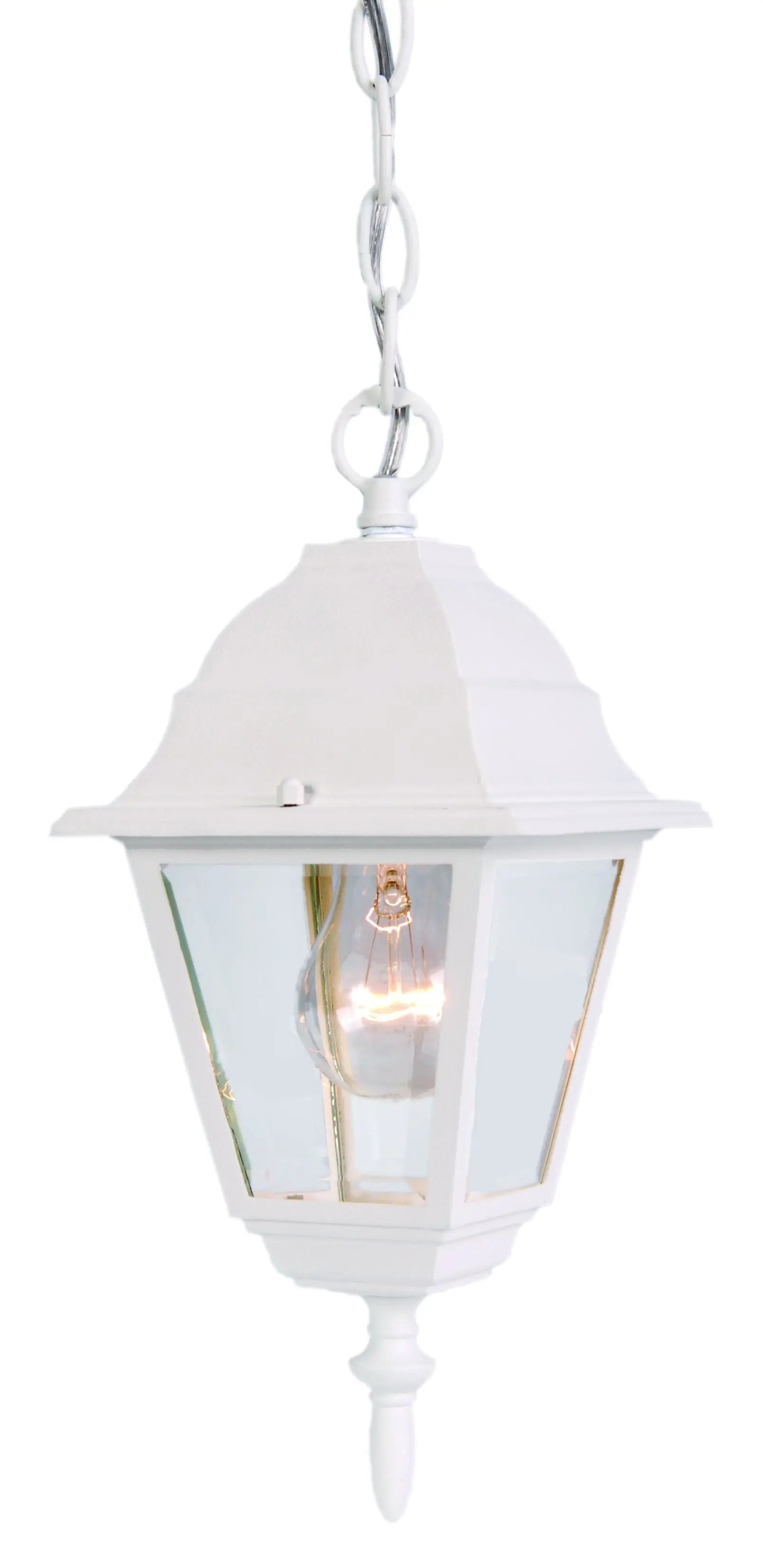 Distressed White Beveled Glass Outdoor Hanging Light Homeroots Outdoor