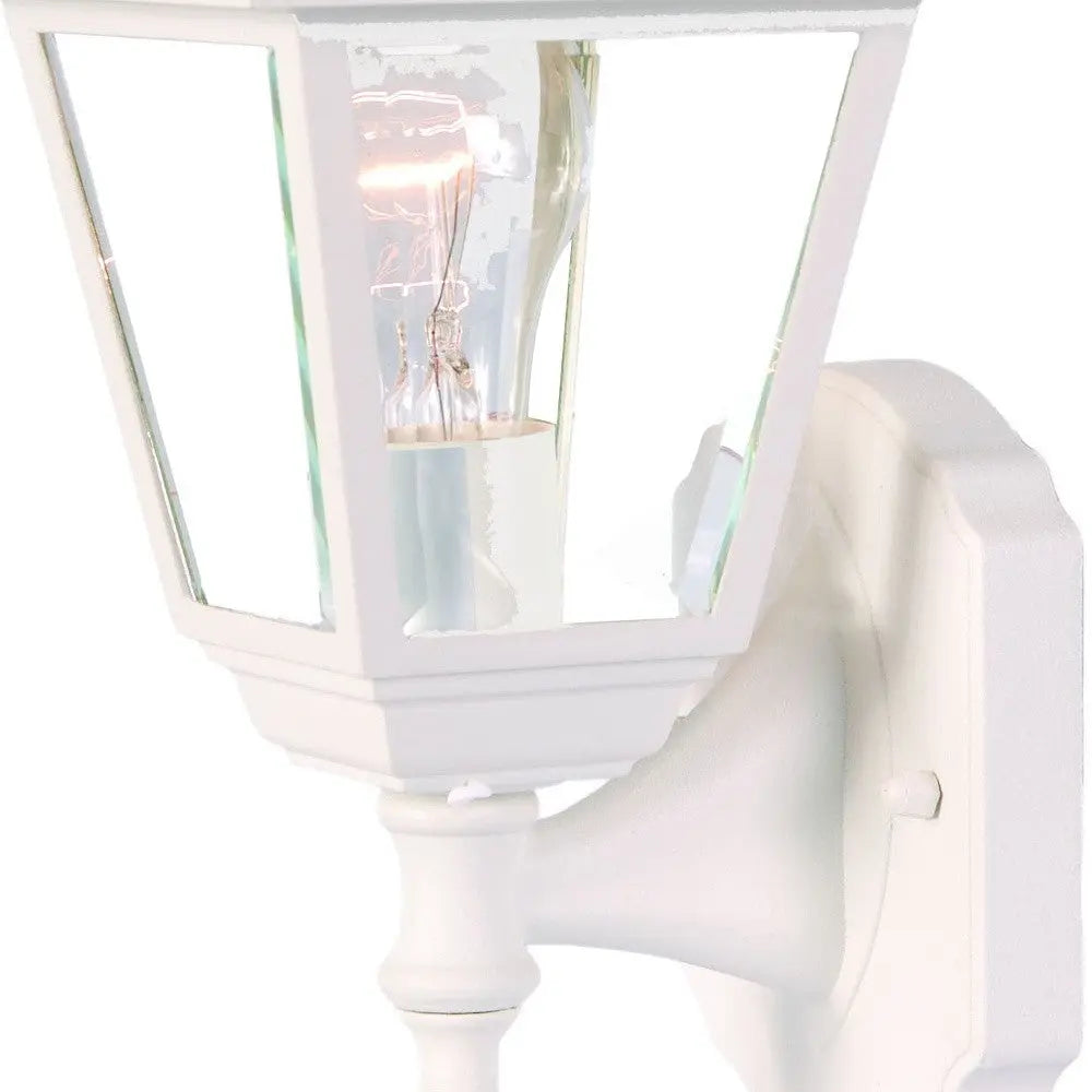 Distressed White Swing Arm Outdoor Wall Light Homeroots Outdoor