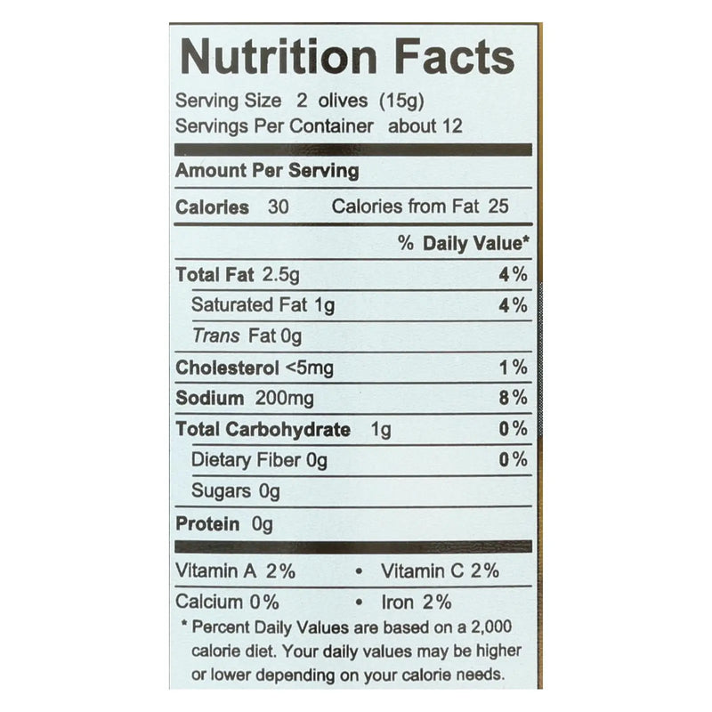 Divina - Olives Stuffed With Blue Cheese - Case Of 6 - 7.8 Oz. Divina