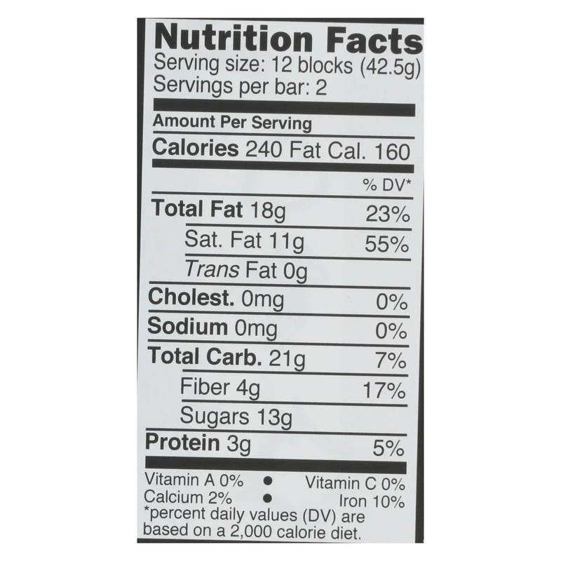 Divine - Bar Dark Chocolate 70% Gng/orng - Case Of 12 - 3 Oz - GreatEagleInc