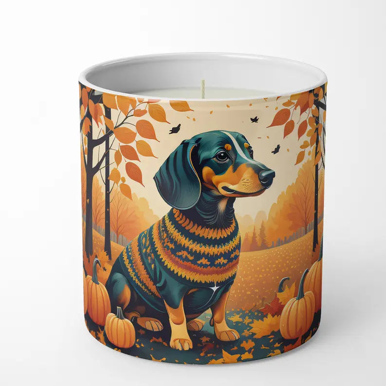 Doberman Pinscher Fall Pair of Pot Holders Caroline's Treasures