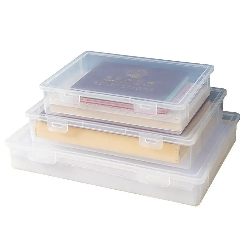 Document Storage Box for Home Use, Multifunctional Stationery, Certificate, Data, File, Card Holder, Household Registration Book Organizer, Magic Tool GreatEagleInc