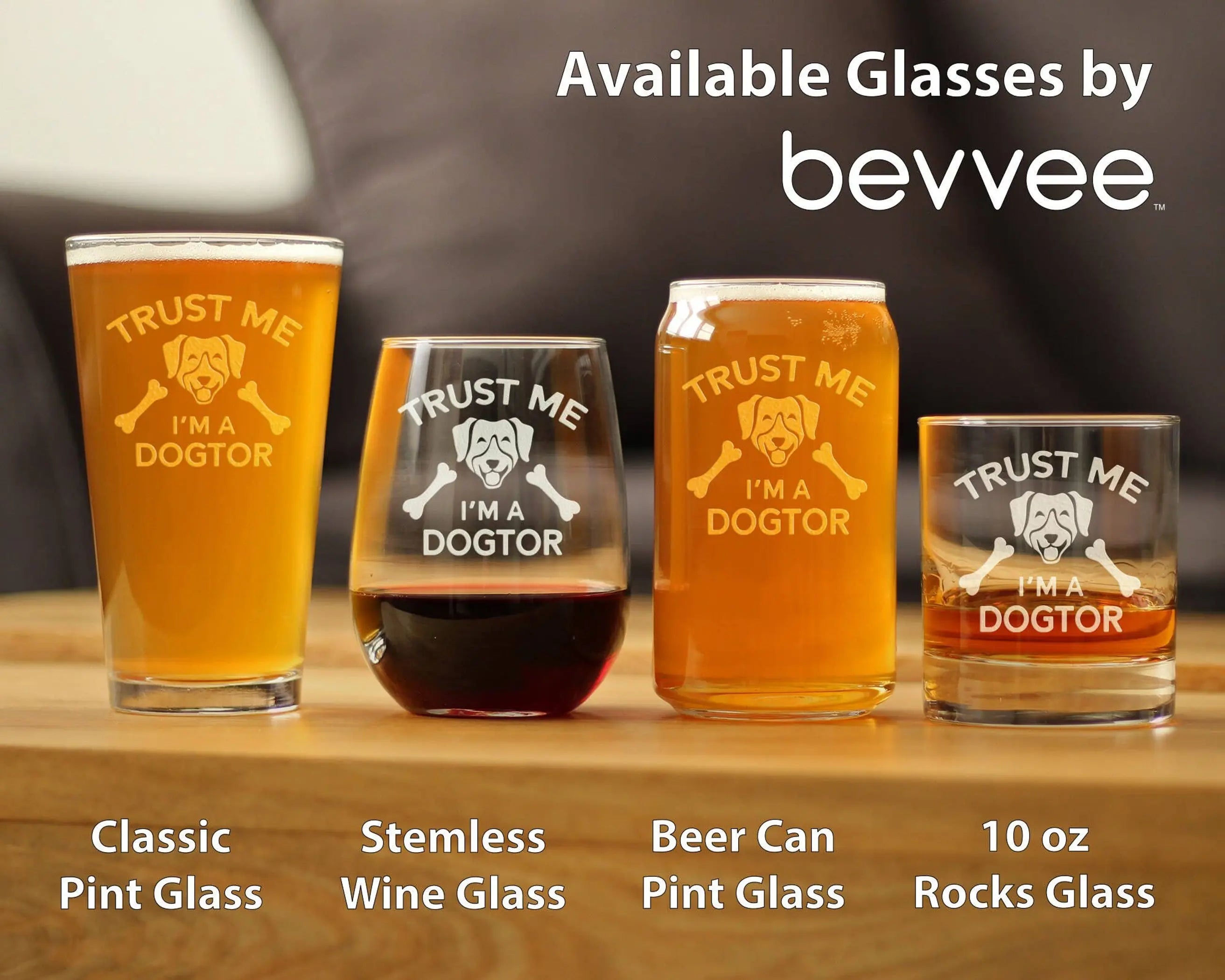 Dogtor Stemless Wine Glass - Veterinarians Gifts and Decor Bevvee