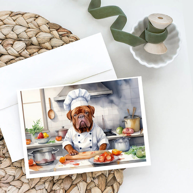 Dogue de Bordeaux The Chef Greeting Cards Pack of 8 Caroline's Treasures