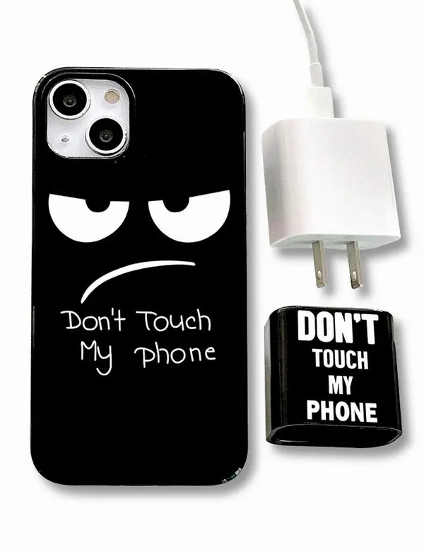 Don't Touch My Case iPhone Case & Charger Cover Monique Store