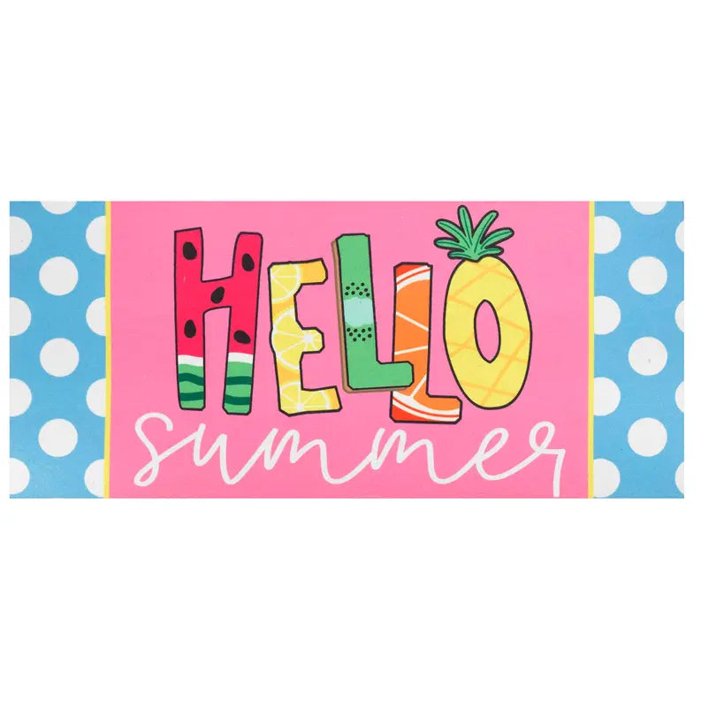 Doormat Insert Hello Summer Dicksons Inc
