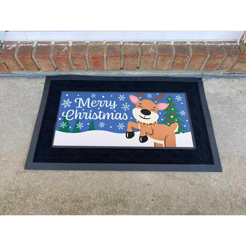 Doormat Insert Reindeer Merry Christmas Dicksons Inc