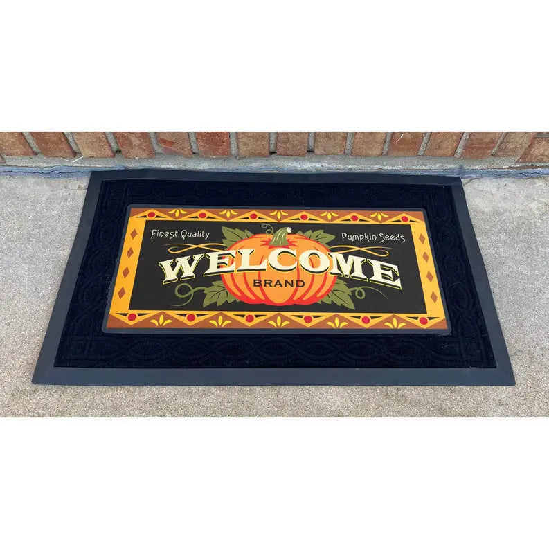 Doormat Insert Welcome Pumpkin Dicksons Inc