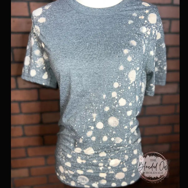 Dots Bleached Blank Tee The Blended Owl