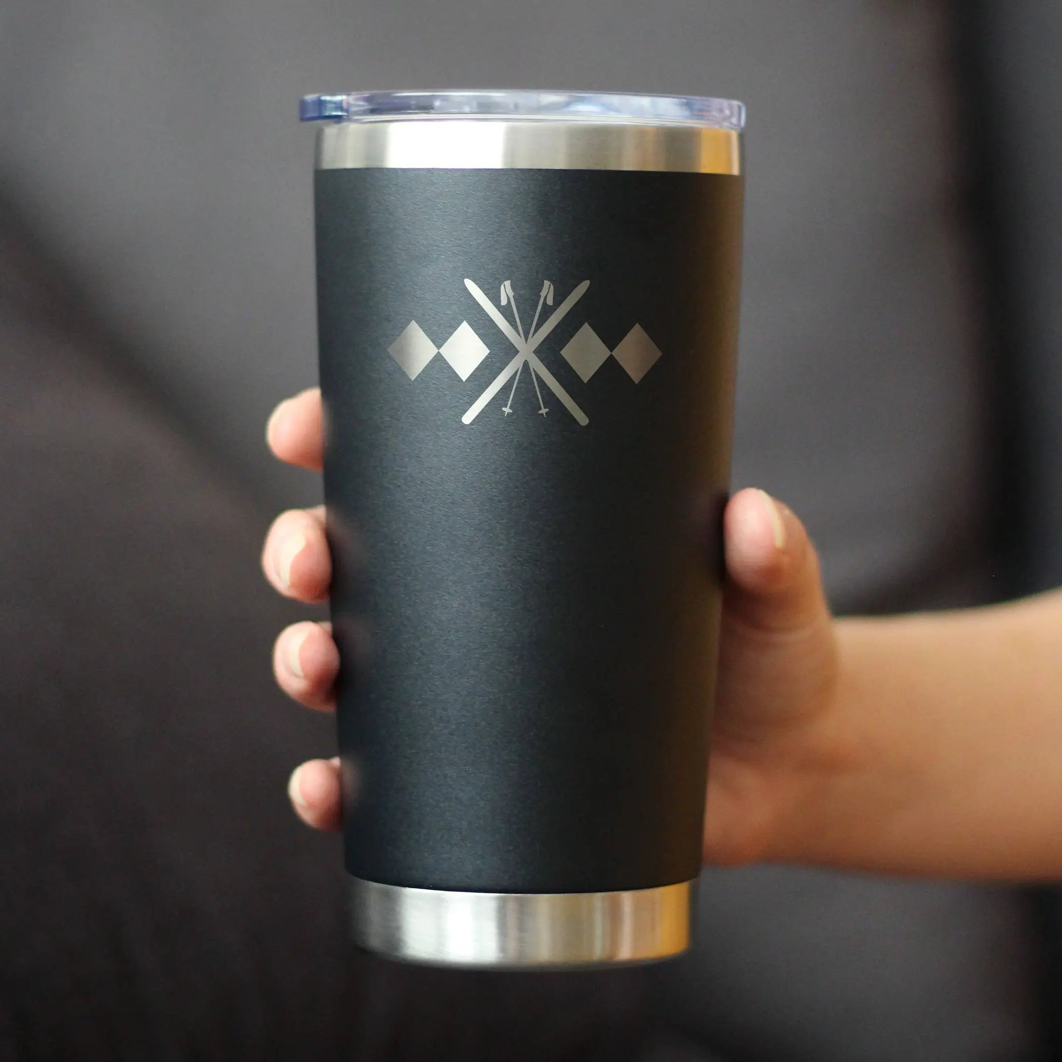 Double Black Diamond Insulated Travel Tumbler - Skiing Gifts Bevvee