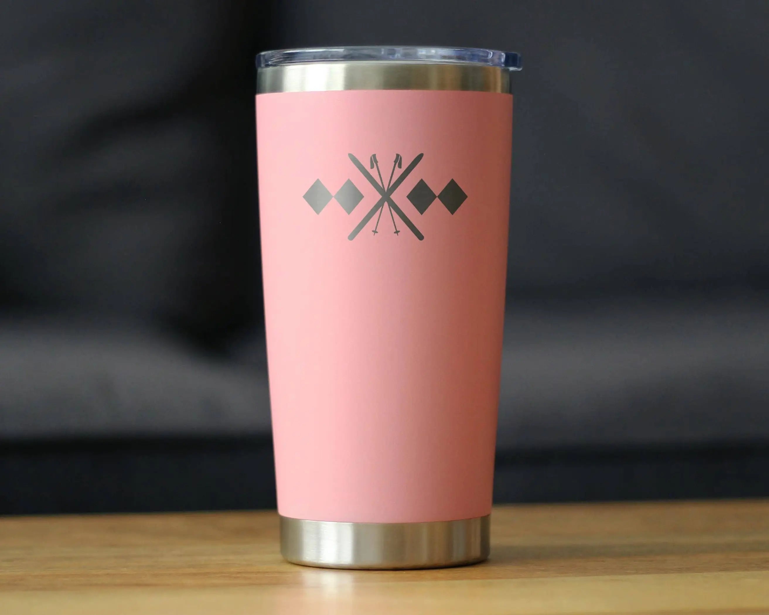 Double Black Diamond Insulated Travel Tumbler - Skiing Gifts Bevvee