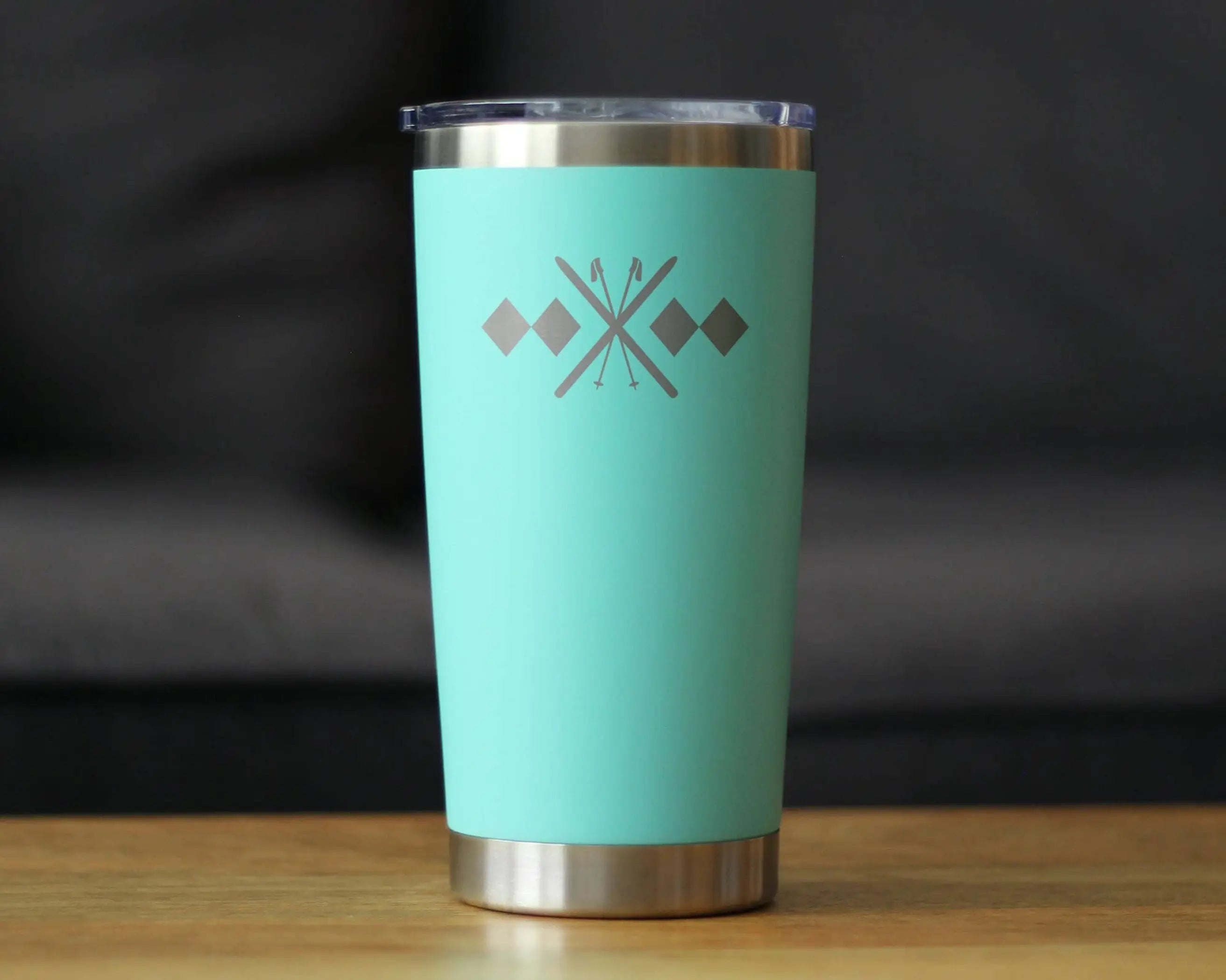 Double Black Diamond Insulated Travel Tumbler - Skiing Gifts Bevvee
