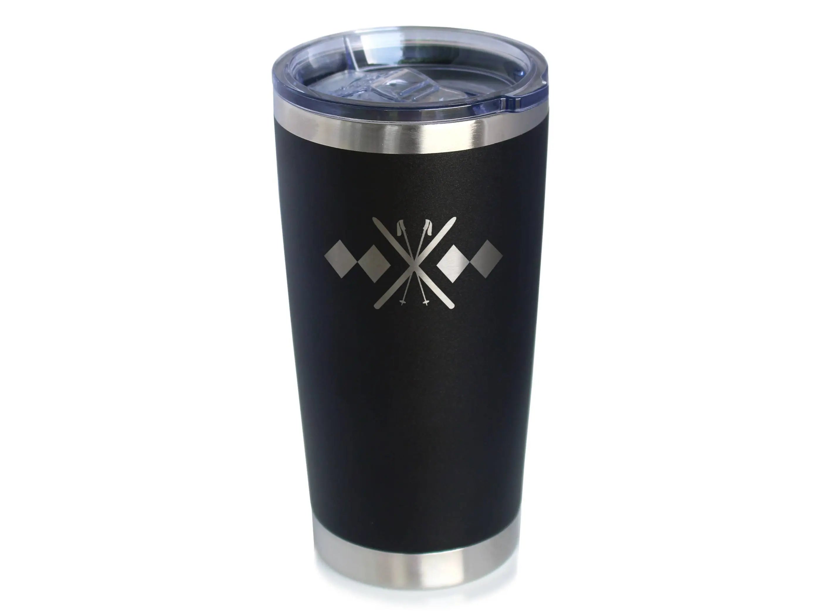 Double Black Diamond Insulated Travel Tumbler - Skiing Gifts Bevvee