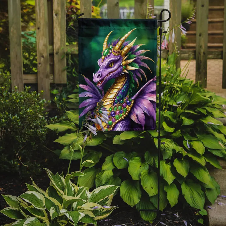 Dragon King of Mardi Gras Garden Flag Caroline's Treasures