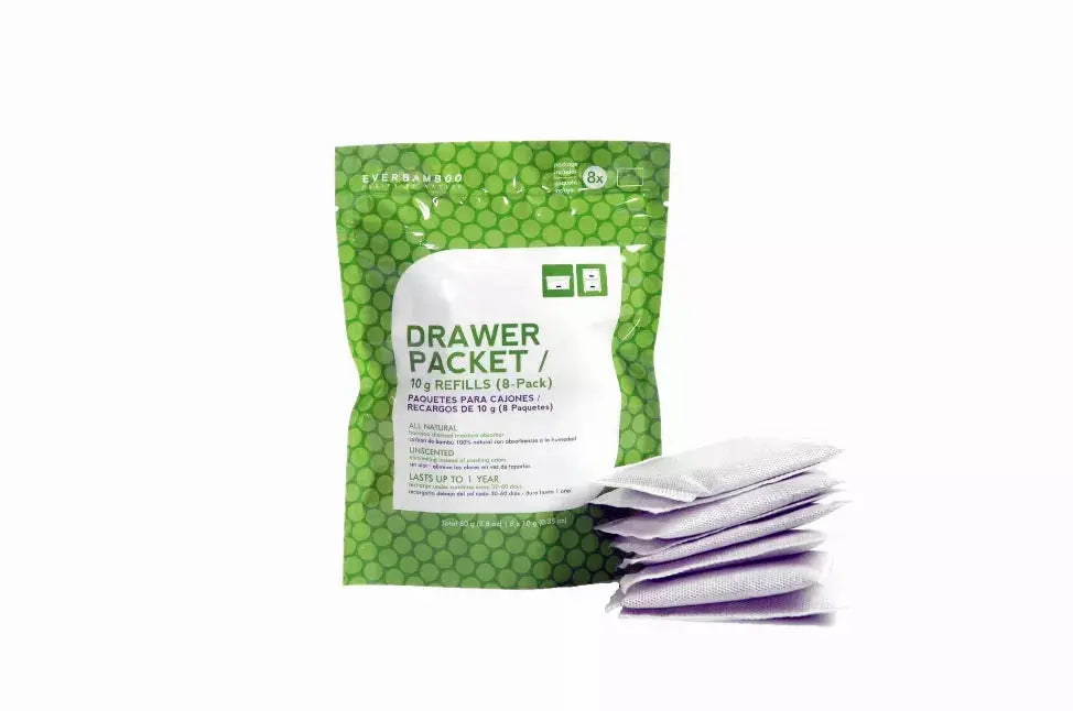 Drawer Deodorizer + Dehumidifier 8-Pack Ever Bamboo