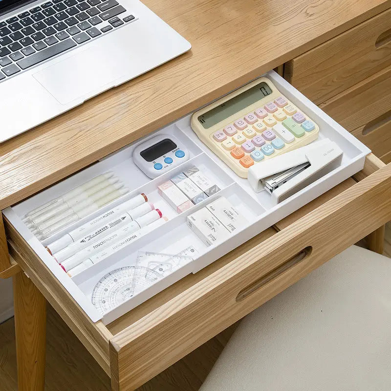 Drawer Retractable Storage Box Cosmetics Sundries Compartment Storage Box Partition Organizer Box Home Kitchen Tableware GreatEagleInc