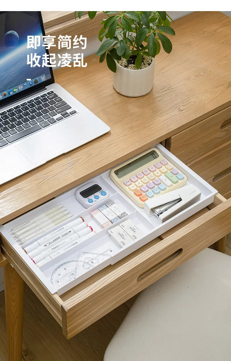 Drawer Retractable Storage Box Cosmetics Sundries Compartment Storage Box Partition Organizer Box Home Kitchen Tableware GreatEagleInc