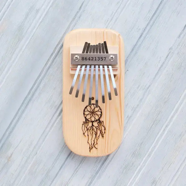 Dream Catcher Engraved Thumb Piano Mountain Melodies