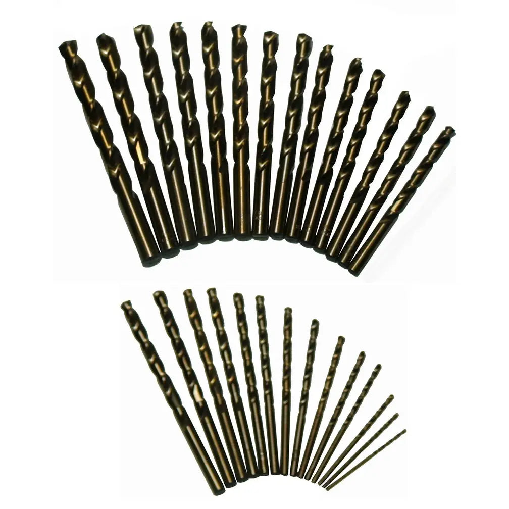Drill America 1/16-1/2x64ths Cobalt Set In Plastic Case DRILL