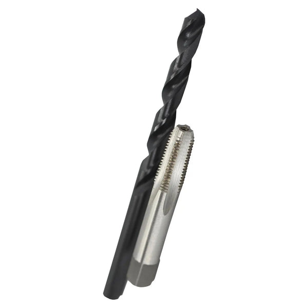 Drill America 1/8" Carbon Steel Npt Tap And "r" Hss Drill Bit Kit In Storage Pouch DRILL